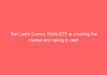 Tom Lee’s Granny Shots ETF is crushing the market and raking in cash